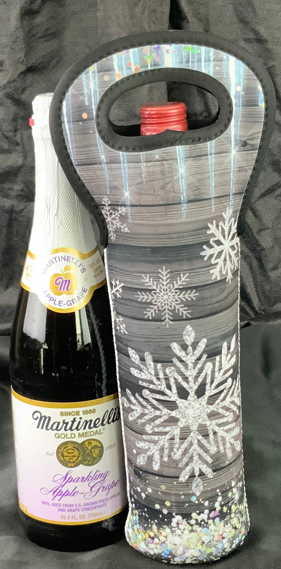 Holiday Wine Bottle Koozie